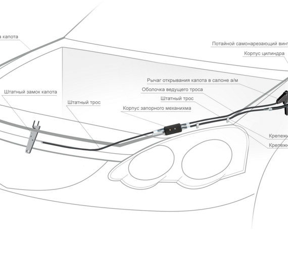 MUL-T-LOCK на капот